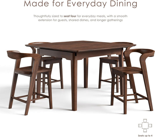 Croglio 5-Piece Counter Height Dining Set – Rich Walnut