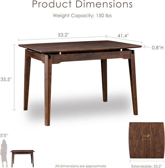 Croglio 5-Piece Counter Height Dining Set – Rich Walnut