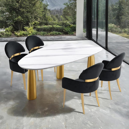 Northam Black 5-piece Dining Set