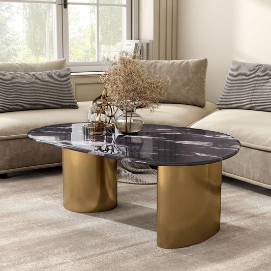 Northwich Oval Coffee Table - Gray