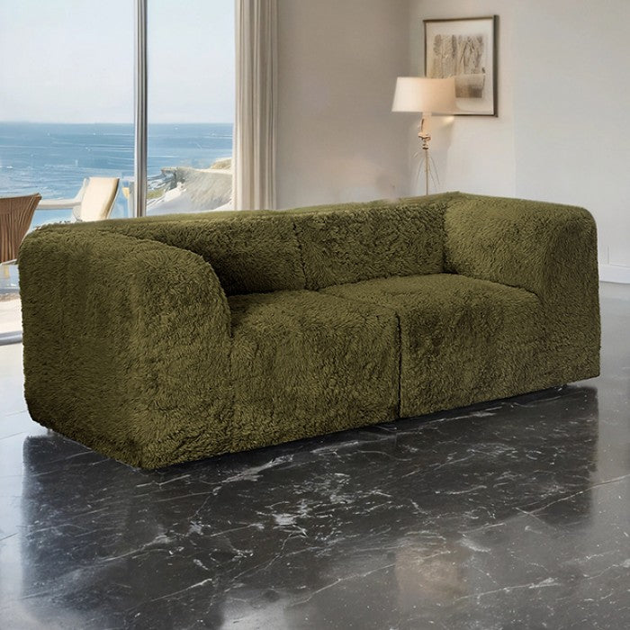 Nappi Loveseat - Olive Green