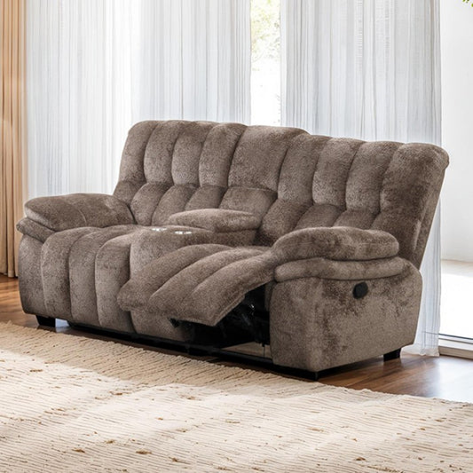 Hieronymus Manual Loveseat - Brown