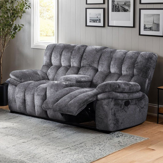 Hieronymus Manual Loveseat - Gray