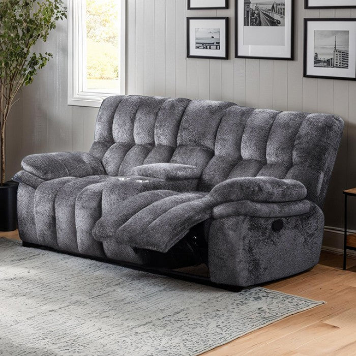 Hieronymus Manual Loveseat - Gray