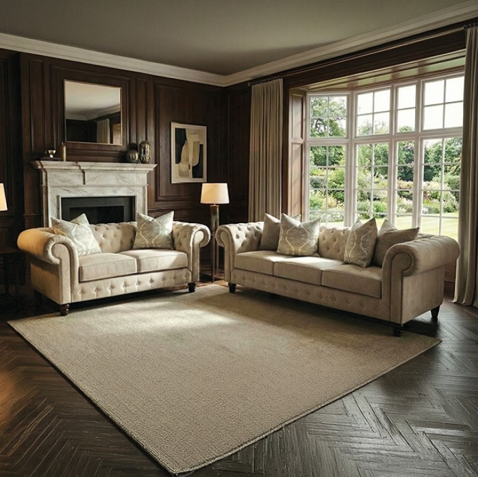 Ammirati 2-Piece Living Room Set - Beige