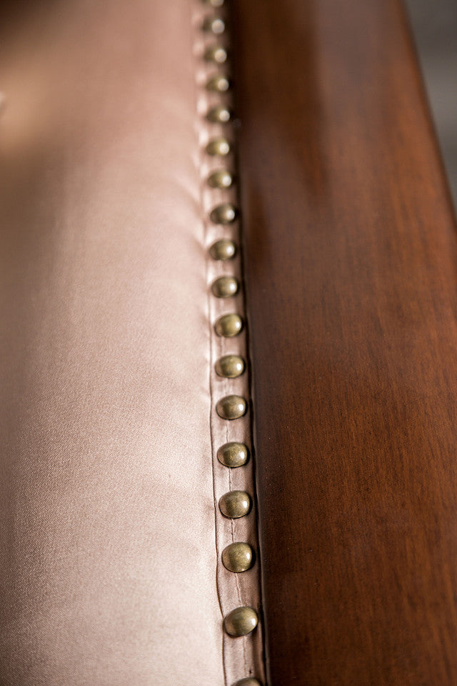 Albacete Collection Traditional Arm Chair, Dark Cherry/Brown