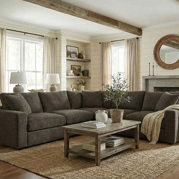 Crowle Sectional - Dark Gray