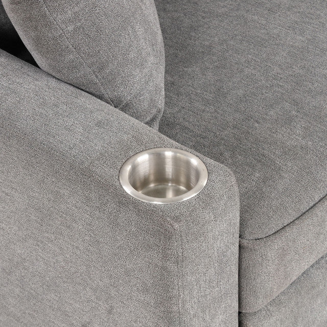 Kendal Contemporary Convertible Sleeper Sectional Sofa – Beige