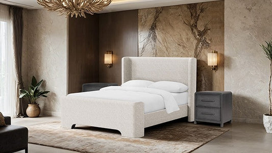 Malvern King Size E. Bed - Taupe