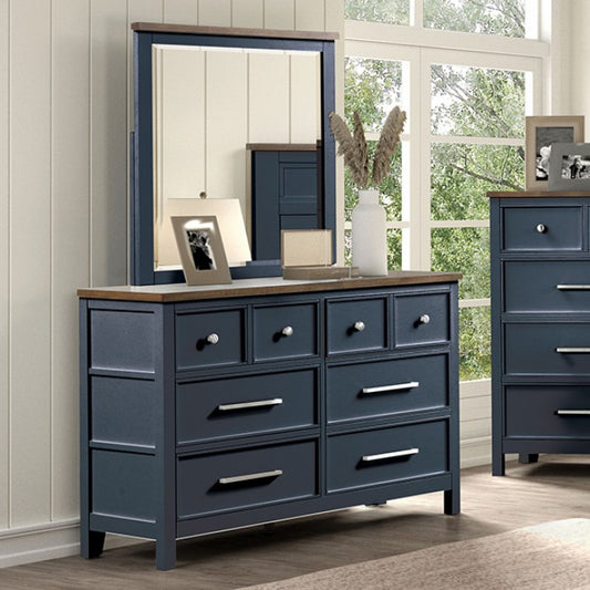 Pinetop Dresser - Blue/Dark Brown