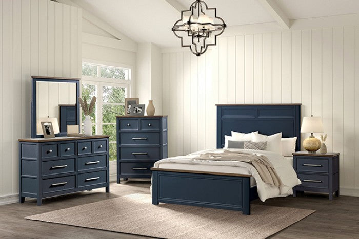 Pinetop Dresser - Blue/Dark Brown