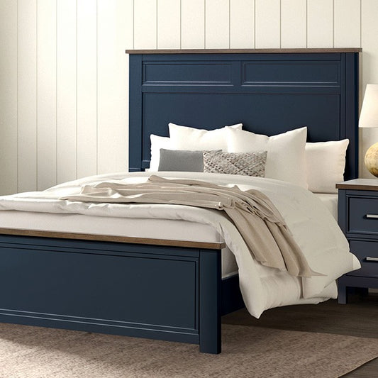 Pinetop Twin Bed - Blue/Dark Brown