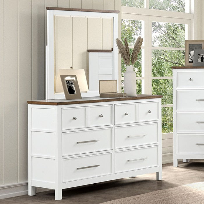Pinetop Dresser - White/Dark Brown