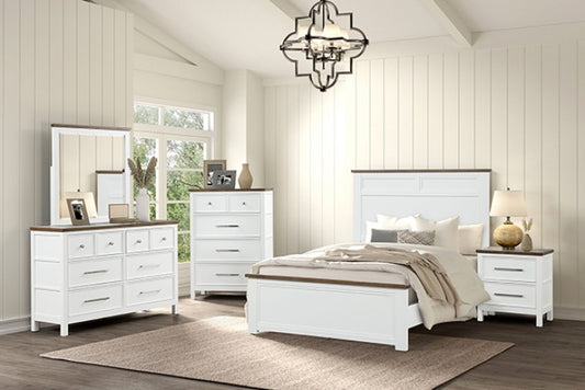 Pinetop Bedroom Chest - White/Dark Brown