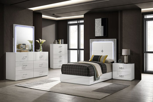 Stoholm Twin Size 4 Pc. Bedroom Set - White