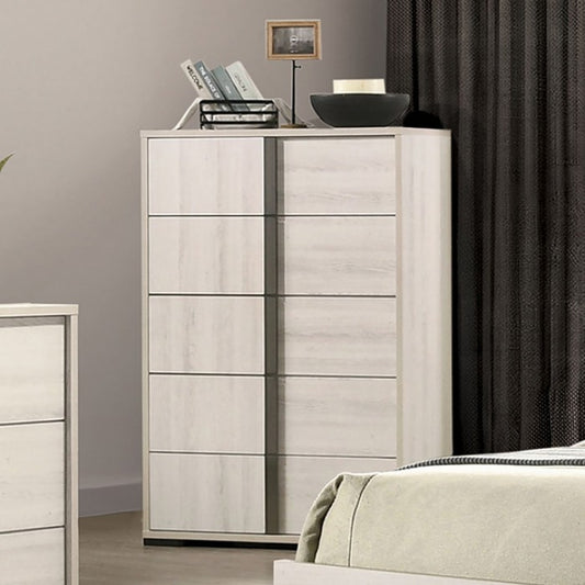 Horten Bedroom Chest - White Wash