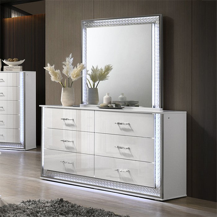 Hazeline Dresser - White
