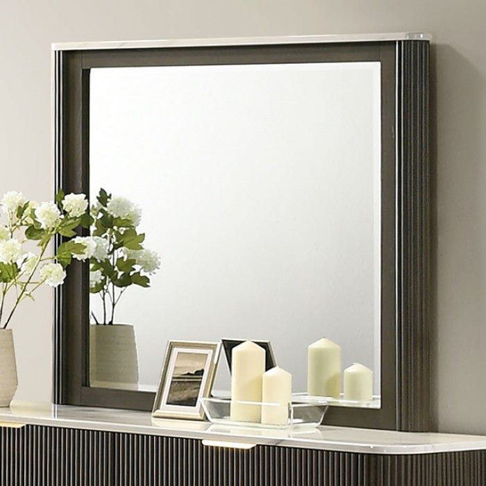 Lantrisant Mirror - Dark Walnut