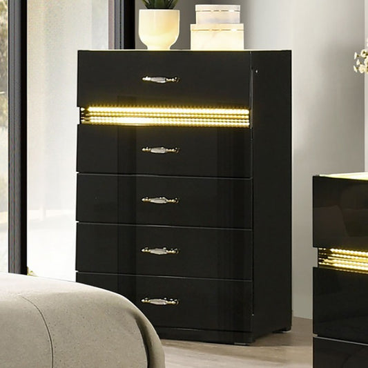 Lucida Chest w/ LED - Black