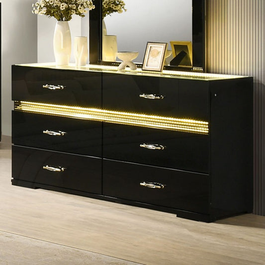 Lucida Dresser w/ LED - Black