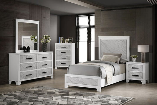 Darlene Twin Size 4 Pc Bedroom Set - Black