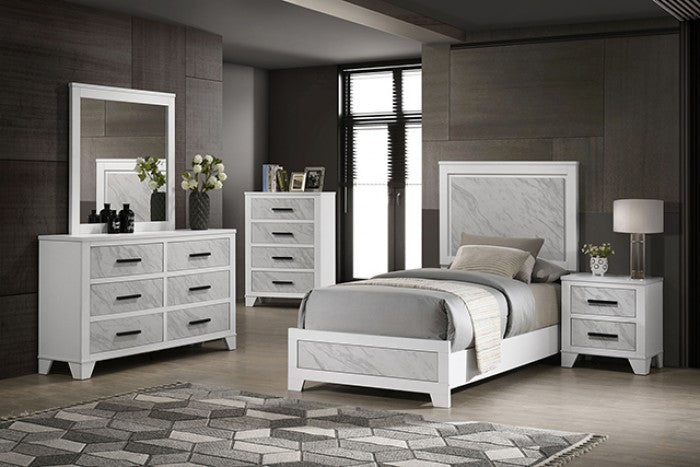 Darlene Twin Size 4 Pc Bedroom Set - Black