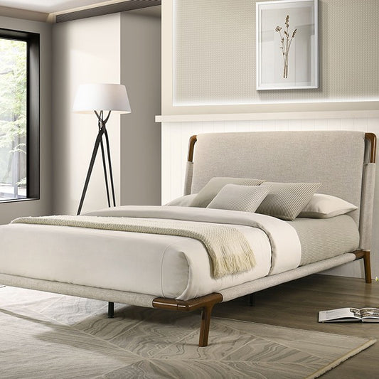 Didcot Queen Size Bed - Beige