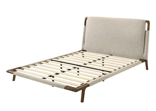 Didcot Queen Size Bed - Beige
