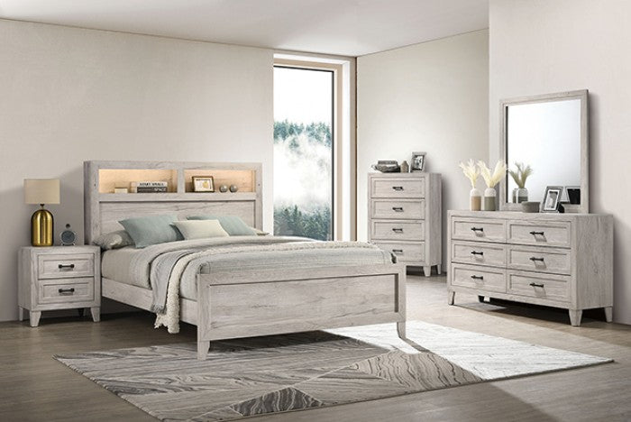 Mysen 4-Piece King Bedroom Set - White Wash