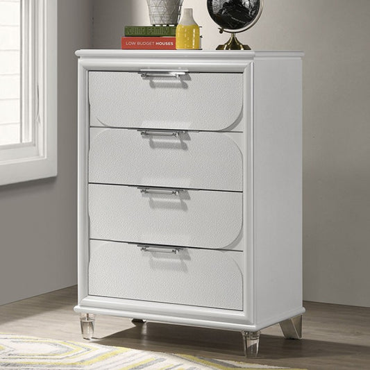 Lareina Bedroom Chest - Pearl White