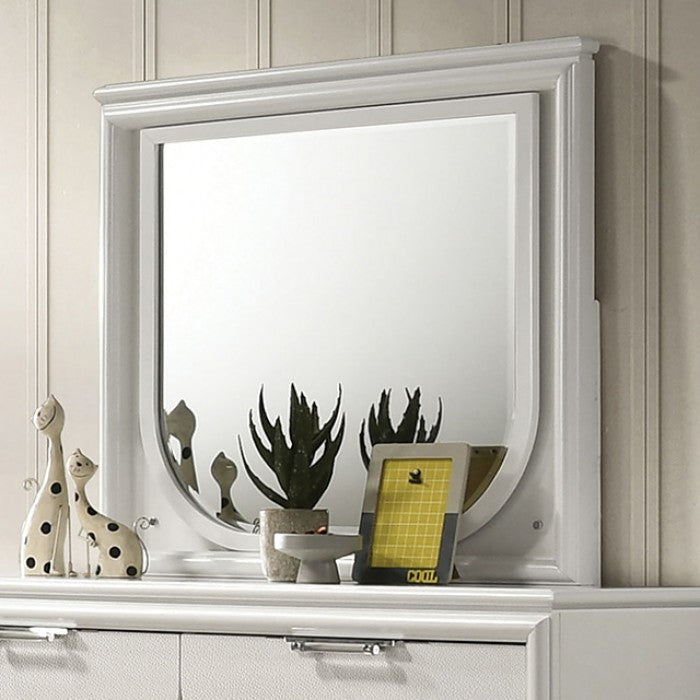 Lareina Mirror - Pearl White