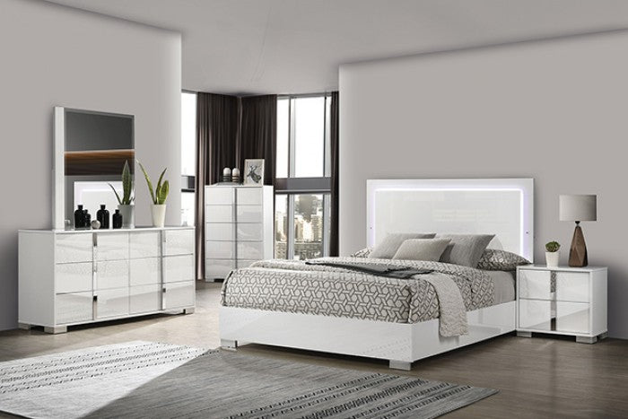 Sinistra 4-Piece Queen Bedroom Set - White