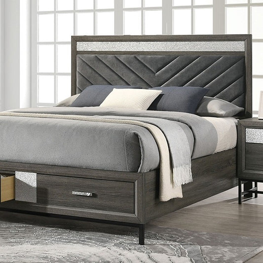 Voleta Upholstered Full Bed - Gray