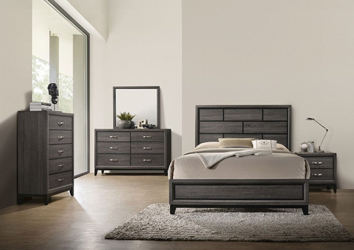 Errico 4-Piece King Bedroom Set - Gray