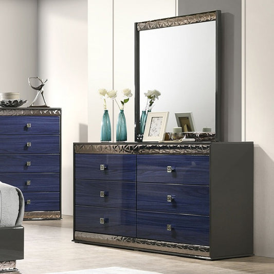 Hartlepool Dresser - Ash Gray/Indigo Blue