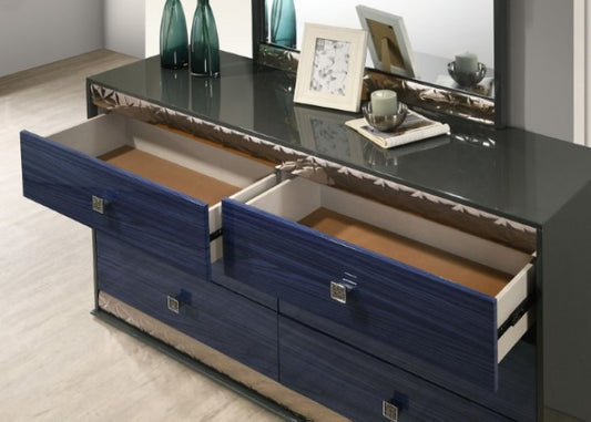 Hartlepool Dresser - Ash Gray/Indigo Blue