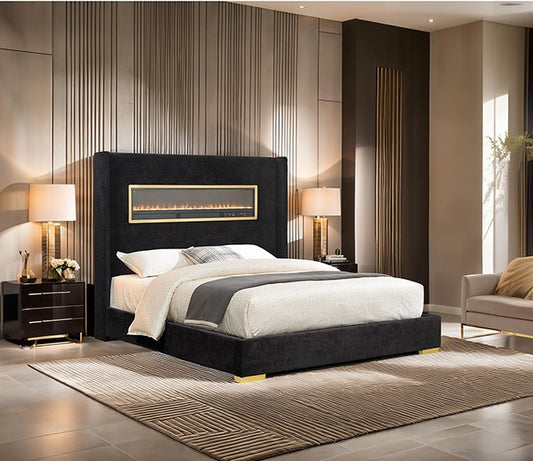 Danvers King Size E. Bed - Black