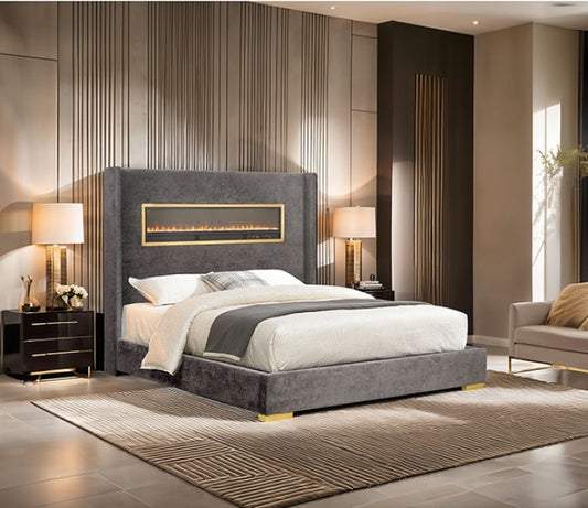 Danvers Queen Bed - Gray