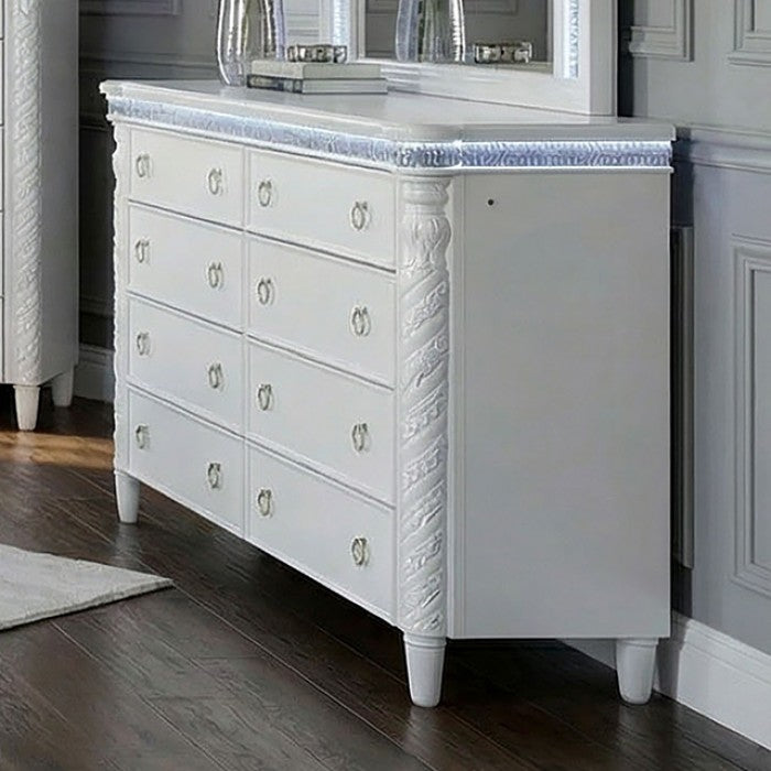 Swindon 4-Piece Queen Bedroom Set - Pearl White