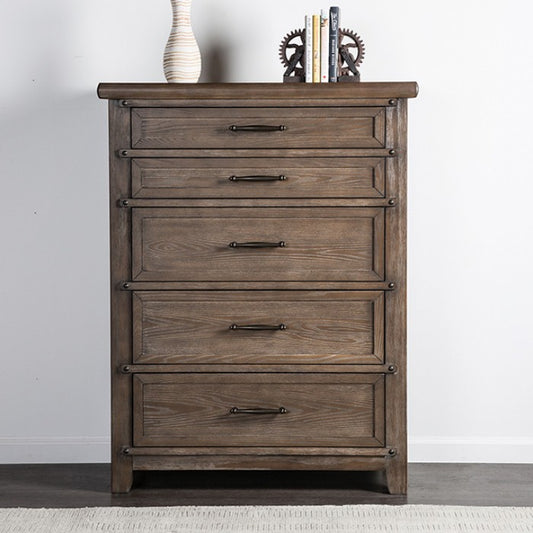 Merthyr Bedroom Chest - Brown