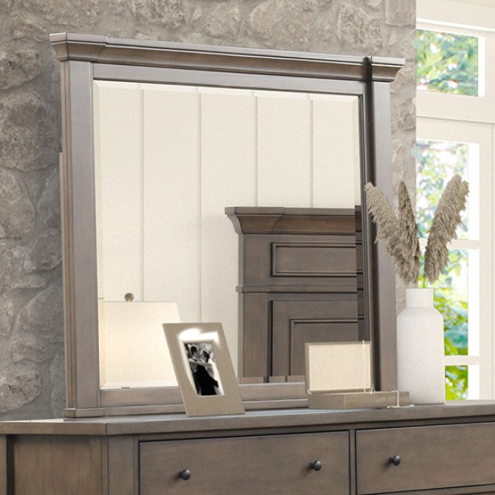 Huddersfield Mirror - Dark Walnut