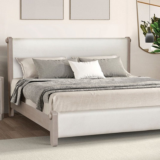 Pocatello Queen Bed - White Oak