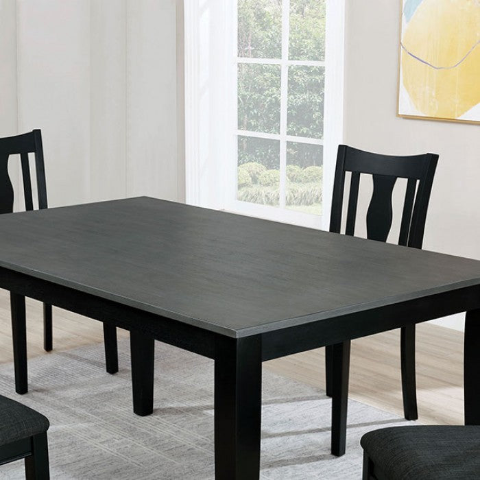 FOA Carbey Transitional 5-Piece Fiddle Back Design Dining Set