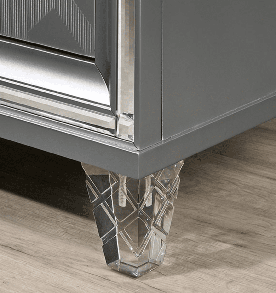 Emmeline Art Deco Style Queen Bed - Furniture of America 7147