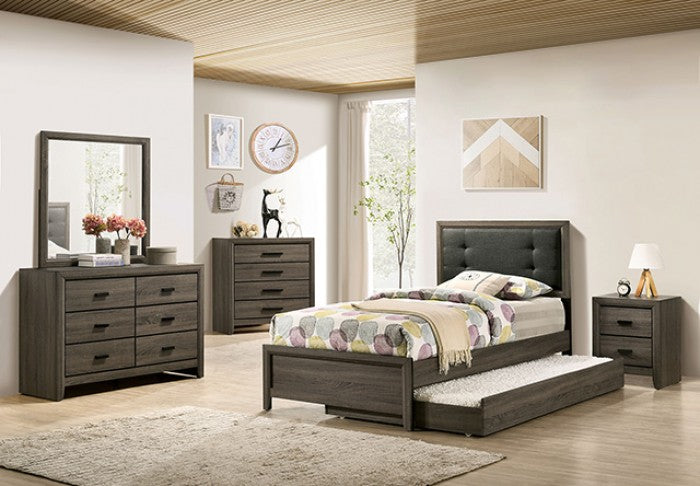 Roanne Full Size 4 Pc Bedroom Set - Gray