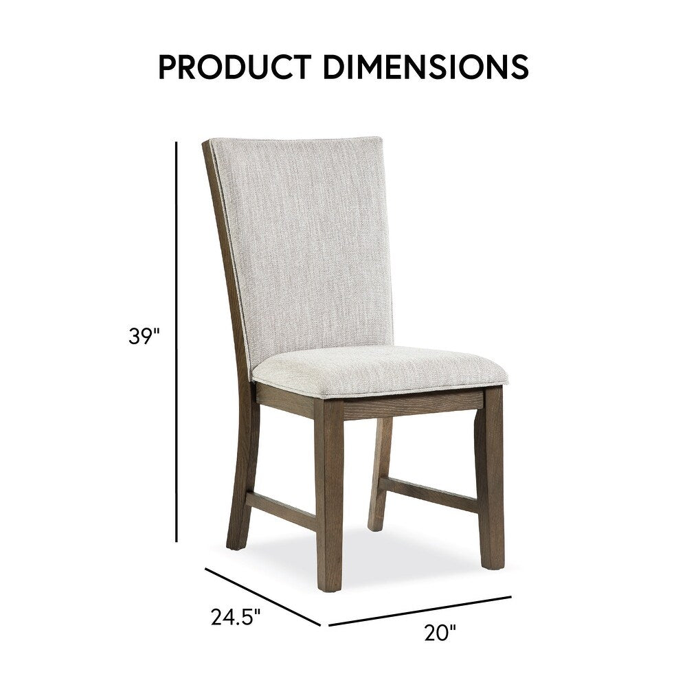 Clements Modern Farmhouse 9-Piece Dining Set, Oak