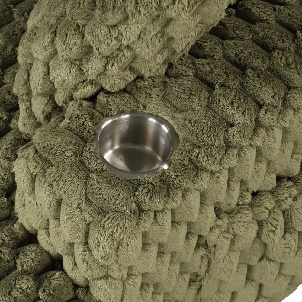 Ferryhill Plush Faux Fur Oversize Chaise Lounge