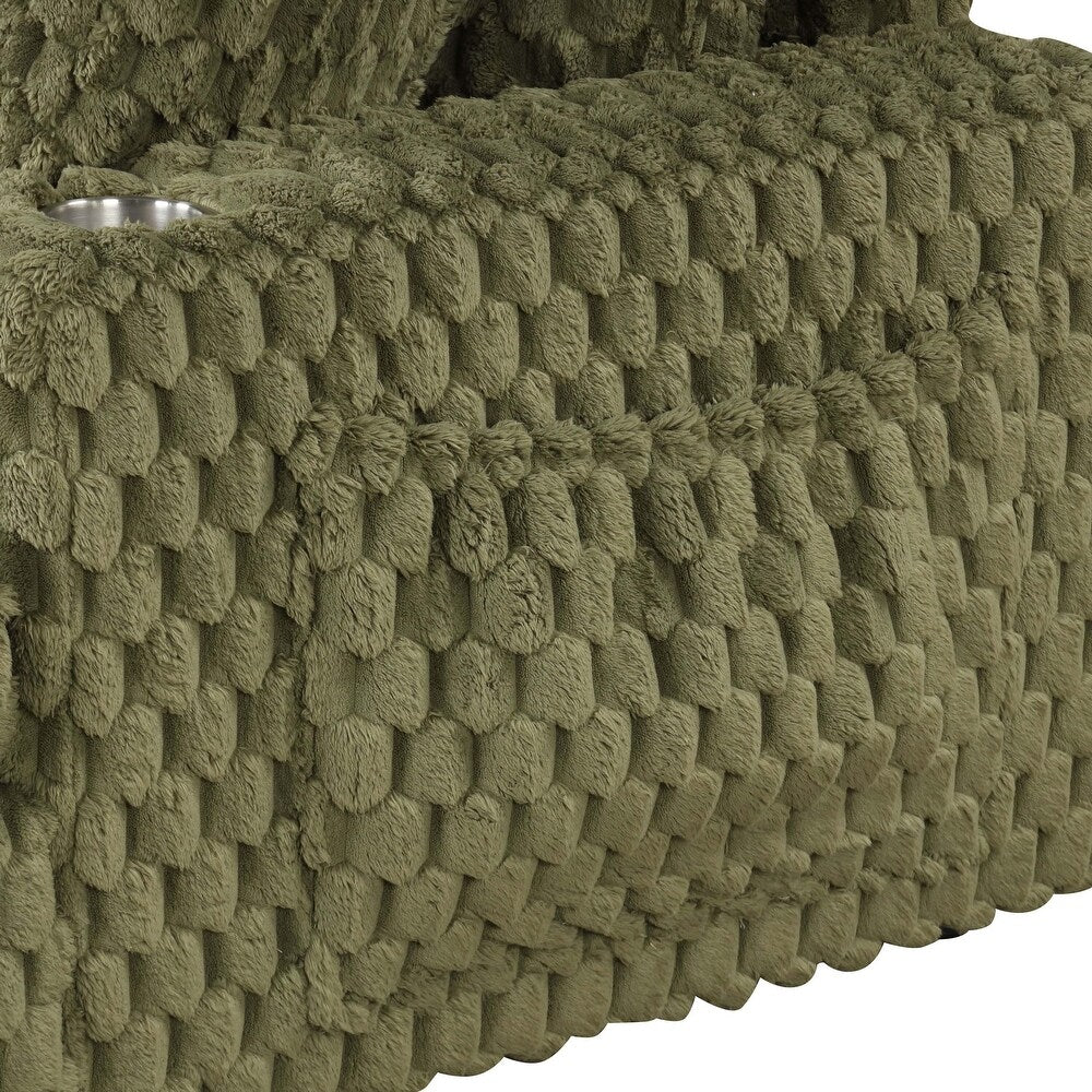 Ferryhill Plush Faux Fur Oversize Chaise Lounge