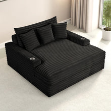 Veyrier Plush Chenille Oversize Chaise Lounge