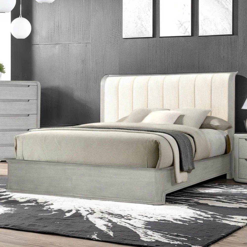 Osterley Modern King Bedroom Collection, Light Gray